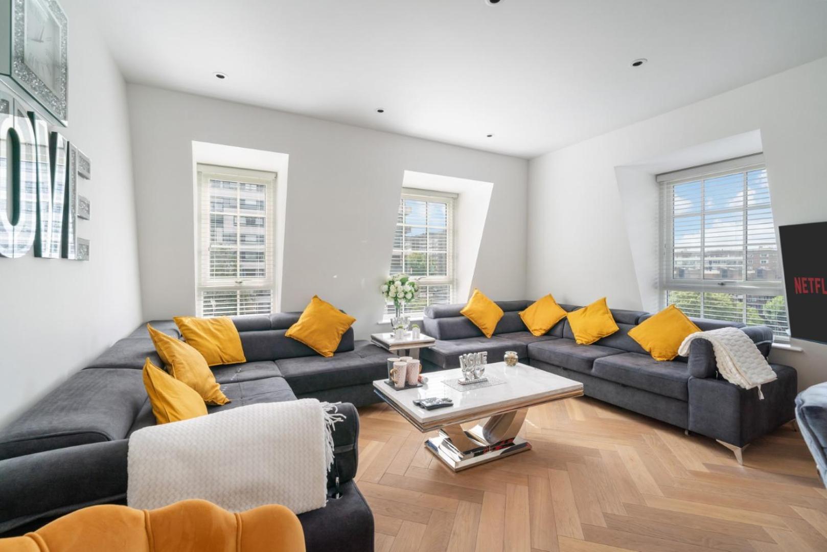 Elegant 3-Bedroom Penthouse In Marble Arch 70 伦敦 外观 照片